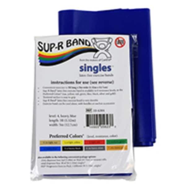 Sup Latex Free 5 ft. Strip Exercise Band, Blue-Heavy R-Band-10-6304 - main